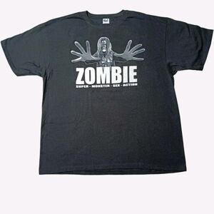 2011 Rob Zombie Super Monster Sex Action  Band Music T-shirt
